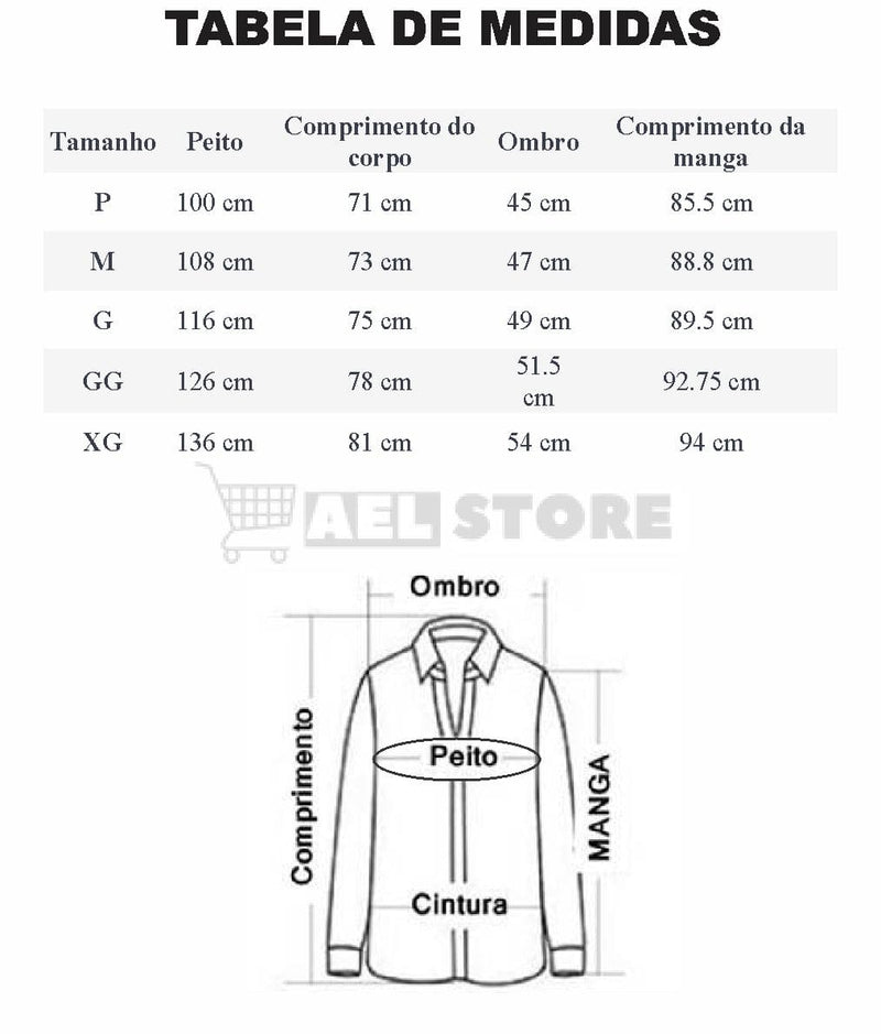 Camisa Masculina Ajuste Fino em Cetim - REF C011